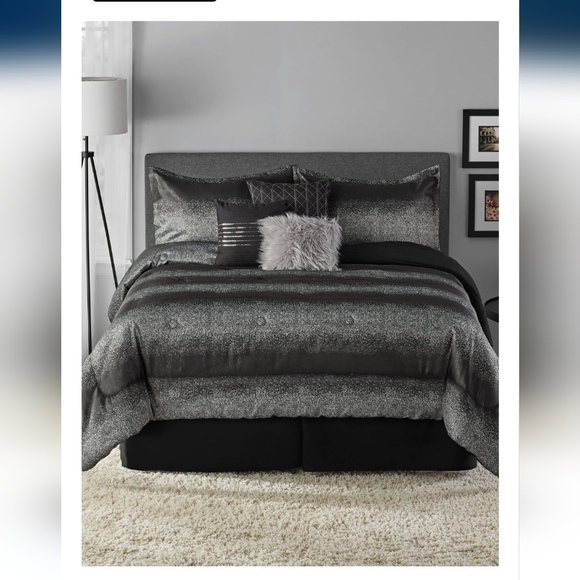 Mainstays Bedding Mainstays Full Queen Full Bed Skirt Black New